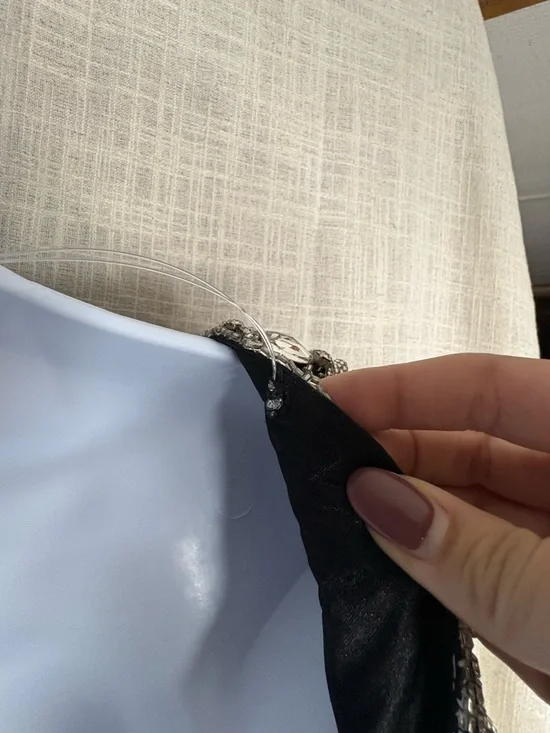 Sherri Hill Black Jeweled Open Back Ruched Cocktail Dress size 2 - Picture 10 of 11